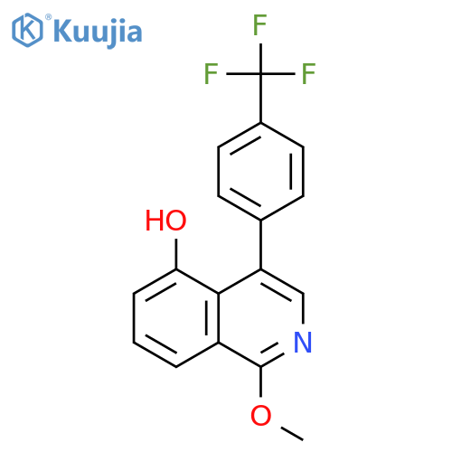 5-Isoquinolinol, 1-methoxy-4-[4-(trifluoromethyl)phenyl]- structure