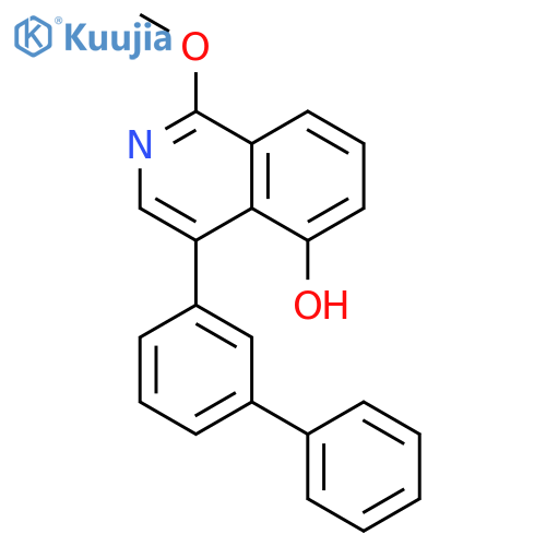 5-Isoquinolinol, 4-[1,1'-biphenyl]-3-yl-1-methoxy- structure