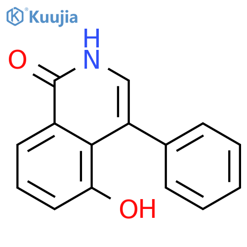1(2H)-Isoquinolinone, 5-hydroxy-4-phenyl- structure