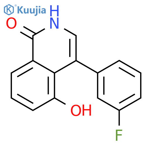 1(2H)-Isoquinolinone, 4-(3-fluorophenyl)-5-hydroxy- structure