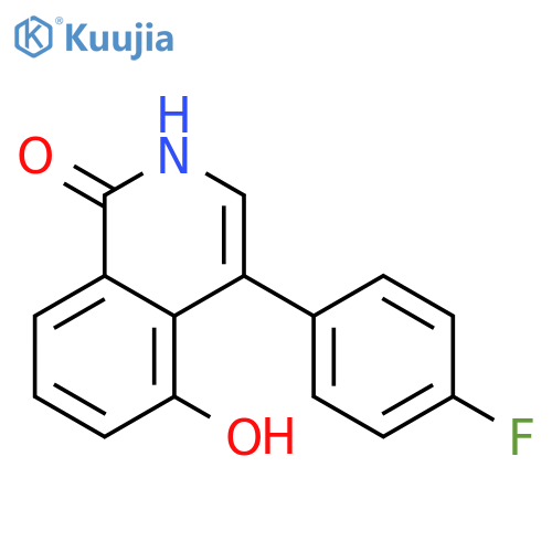 1(2H)-Isoquinolinone, 4-(4-fluorophenyl)-5-hydroxy- structure