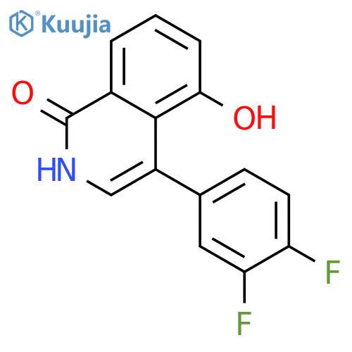 1(2H)-Isoquinolinone, 4-(3,4-difluorophenyl)-5-hydroxy- structure