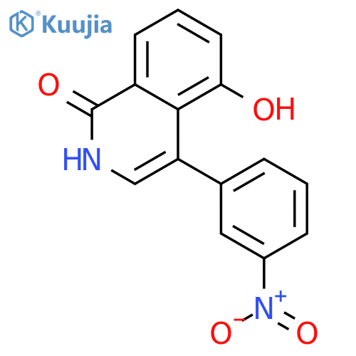 1(2H)-Isoquinolinone, 5-hydroxy-4-(3-nitrophenyl)- structure