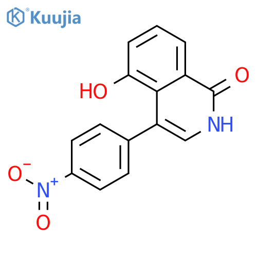 1(2H)-Isoquinolinone, 5-hydroxy-4-(4-nitrophenyl)- structure