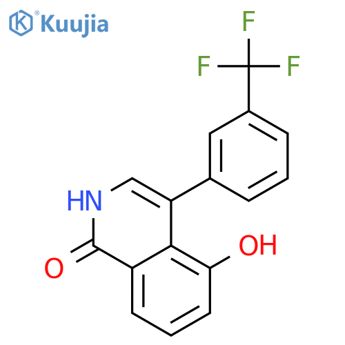 1(2H)-Isoquinolinone, 5-hydroxy-4-[3-(trifluoromethyl)phenyl]- structure
