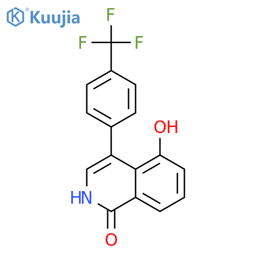 1(2H)-Isoquinolinone, 5-hydroxy-4-[4-(trifluoromethyl)phenyl]- structure