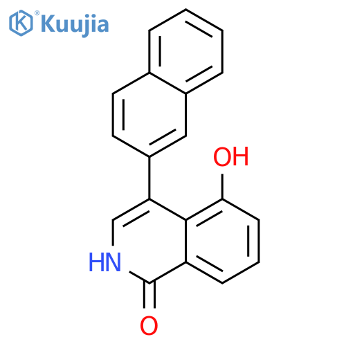 1(2H)-Isoquinolinone, 5-hydroxy-4-(2-naphthalenyl)- structure