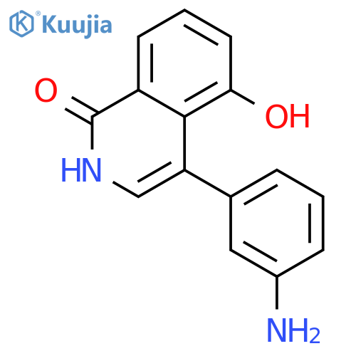1(2H)-Isoquinolinone, 4-(3-aminophenyl)-5-hydroxy- structure