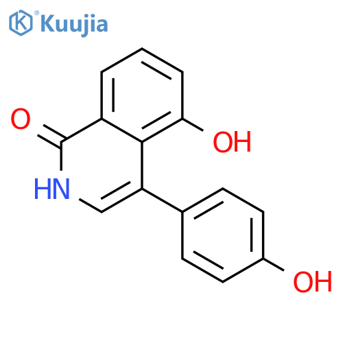 1(2H)-Isoquinolinone, 5-hydroxy-4-(4-hydroxyphenyl)- structure