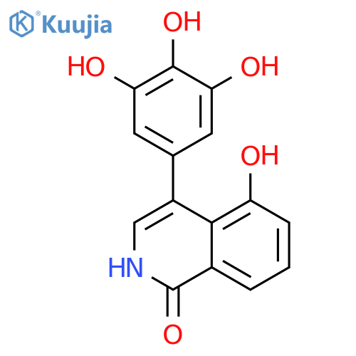 1(2H)-Isoquinolinone, 5-hydroxy-4-(3,4,5-trihydroxyphenyl)- structure