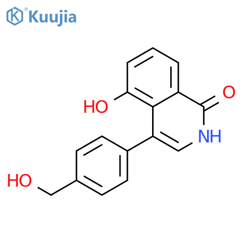 1(2H)-Isoquinolinone, 5-hydroxy-4-[4-(hydroxymethyl)phenyl]- structure