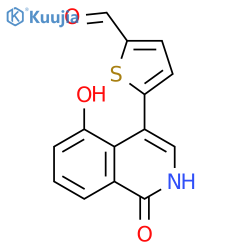 2-Thiophenecarboxaldehyde,5-(1,2-dihydro-5-hydroxy-1-oxo-4-isoquinolinyl)- structure