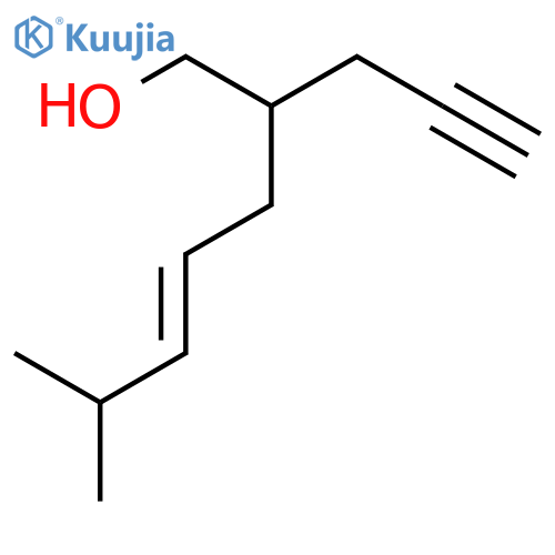 4-Hepten-1-ol, 6-methyl-2-(2-propynyl)-, (4E)- structure