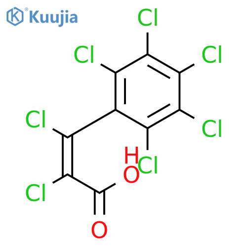 2-Propenoic acid, 2,3-dichloro-3-(pentachlorophenyl)-, (2Z)- structure