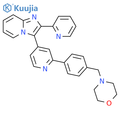Imidazo[1,2-a]pyridine,3-[2-[4-(4-morpholinylmethyl)phenyl]-4-pyridinyl]-2-(2-pyridinyl)- structure