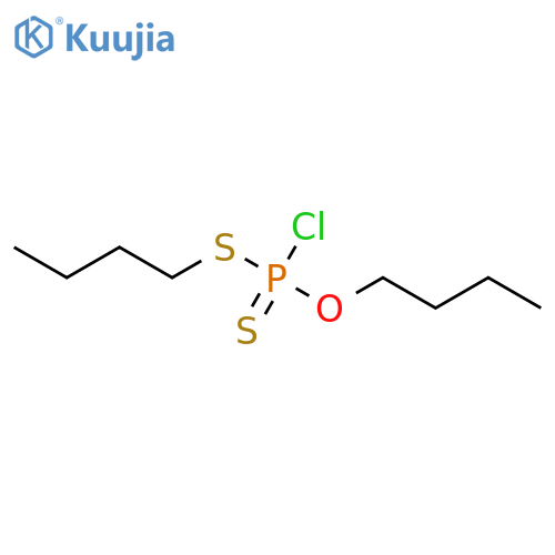 Phosphorochloridodithioic acid, O,S-dibutyl ester structure
