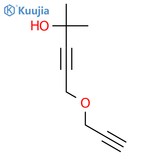 2-Methyl-5-[(prop-2-yn-1-yl)oxy]pent-3-yn-2-ol structure