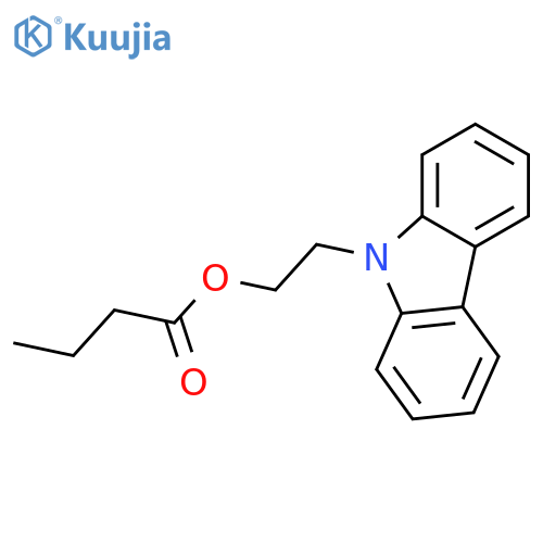 2-(9H-Carbazol-9-YL)ethyl butanoate structure
