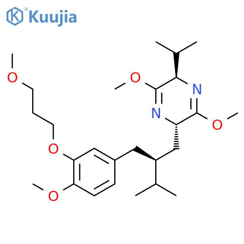 (2S,5R)-2,5-Dihydro-3,6-dimethoxy-2-(2S)-2-4-methoxy-3-(3-methoxypropoxy)phenylmethyl-3-methylbutyl-5-(1-methylethyl)pyrazine structure