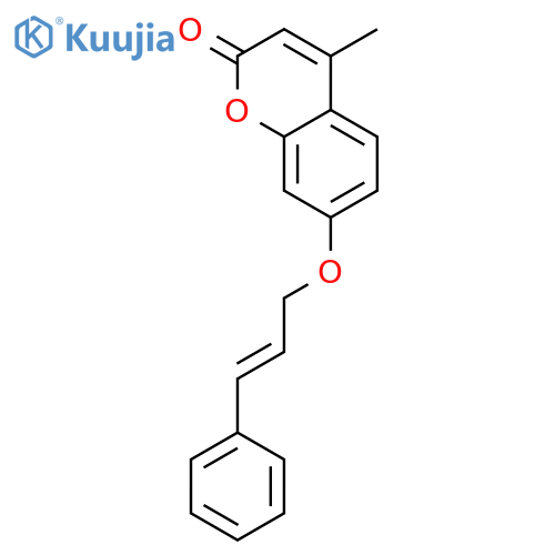 2H-1-Benzopyran-2-one, 4-methyl-7-[(3-phenyl-2-propenyl)oxy]- structure
