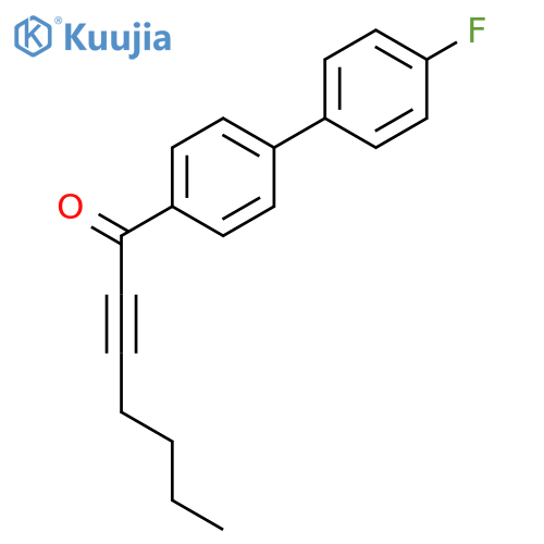 2-HEPTYN-1-ONE, 1-(4'-FLUORO[1,1'-BIPHENYL]-4-YL)- structure
