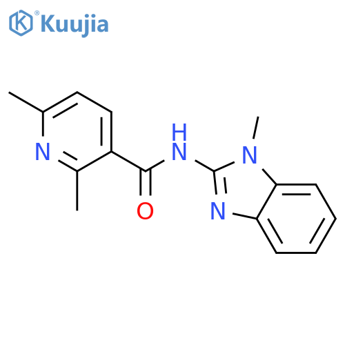 3-Pyridinecarboxamide,2,6-dimethyl-N-(1-methyl-1H-benzimidazol-2-yl)- structure