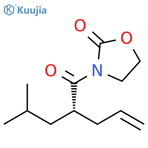 2-Oxazolidinone, 3-[(2S)-2-(2-methylpropyl)-1-oxo-4-pentenyl]- structure