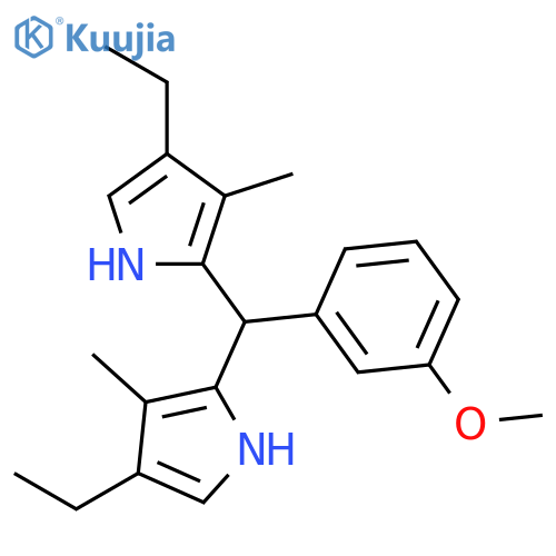 1H-Pyrrole, 2,2'-[(3-methoxyphenyl)methylene]bis[4-ethyl-3-methyl- structure