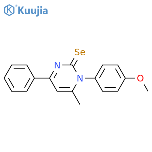 2(1H)-Pyrimidineselone, 1-(4-methoxyphenyl)-6-methyl-4-phenyl- structure