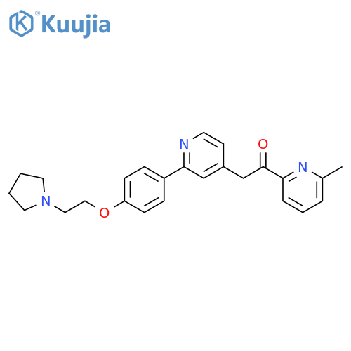 Ethanone,1-(6-methyl-2-pyridinyl)-2-[2-[4-[2-(1-pyrrolidinyl)ethoxy]phenyl]-4-pyridinyl]- structure