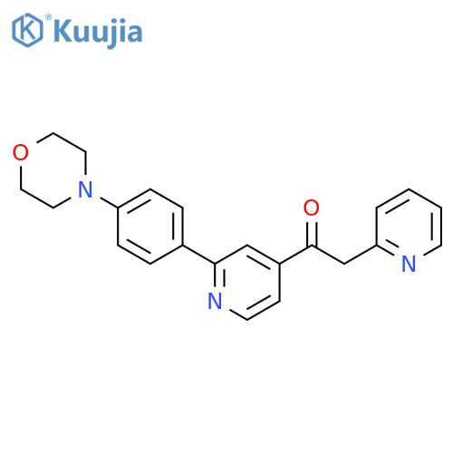 Ethanone, 1-[2-[4-(4-morpholinyl)phenyl]-4-pyridinyl]-2-(2-pyridinyl)- structure