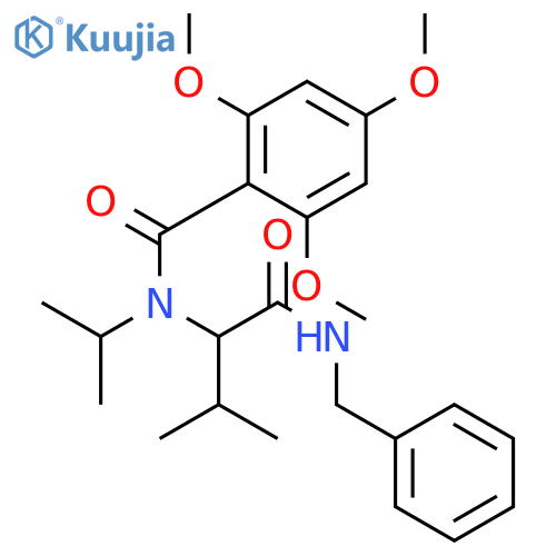 Benzamide,2,4,6-trimethoxy-N-(1-methylethyl)-N-[2-methyl-1-[[(phenylmethyl)amino]carbonyl]propyl]- structure