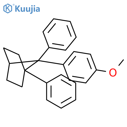 Bicyclo[2.2.1]heptane, 7-(4-methoxyphenyl)-1,7-diphenyl- structure