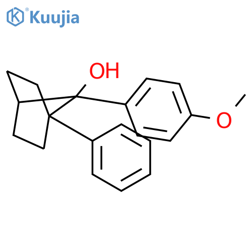 Bicyclo[2.2.1]heptan-7-ol, 7-(4-methoxyphenyl)-1-phenyl- structure