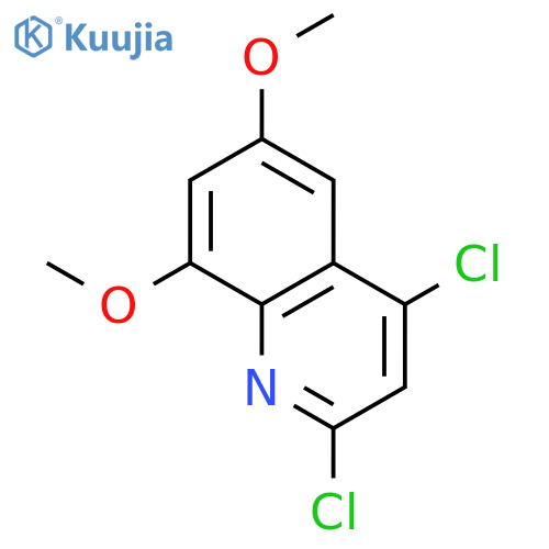 QUINOLINE, 2,4-DICHLORO-6,8-DIMETHOXY- structure