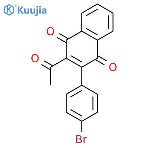 2-Acetyl-3-(4-bromo-phenyl)-[1,4]naphthoquinone structure