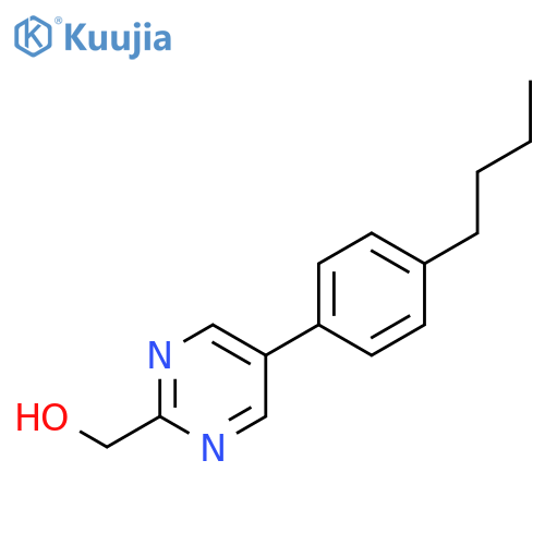 2-Pyrimidinemethanol, 5-(4-butylphenyl)- structure