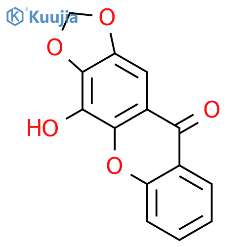 4-Hydroxy-2,3-methylendioxy-xanthon structure