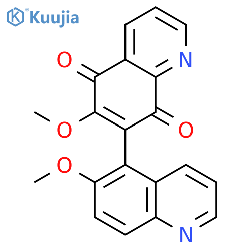 [5,7'-Biquinoline]-5',8'-dione, 6,6'-dimethoxy- structure