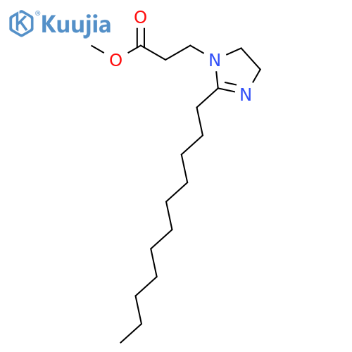 1H-IMIDAZOLE-1-PROPANOIC ACID, 4,5-DIHYDRO-2-UNDECYL-, METHYL ESTER structure
