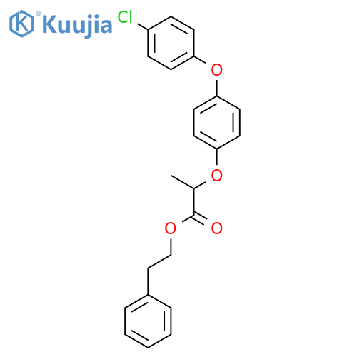 PROPANOIC ACID, 2-[4-(4-CHLOROPHENOXY)PHENOXY]-, 2-PHENYLETHYL ESTER structure