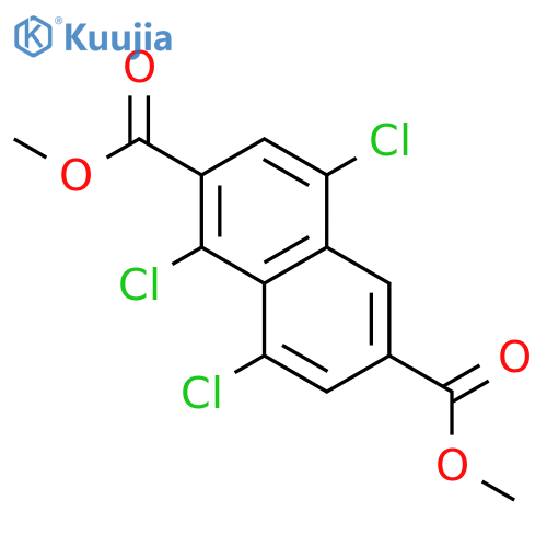 2,6-Naphthalenedicarboxylic acid, 1,4,8-trichloro-, dimethyl ester structure