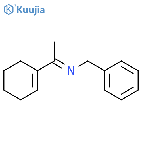 Benzenemethanamine, N-[1-(1-cyclohexen-1-yl)ethylidene]- structure