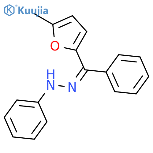 METHANONE, (5-METHYL-2-FURANYL)PHENYL-, PHENYLHYDRAZONE, (Z)- structure