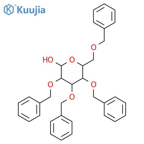 2,3,4,6-Tetra-O-benzyl-alpha-D-glucose structure