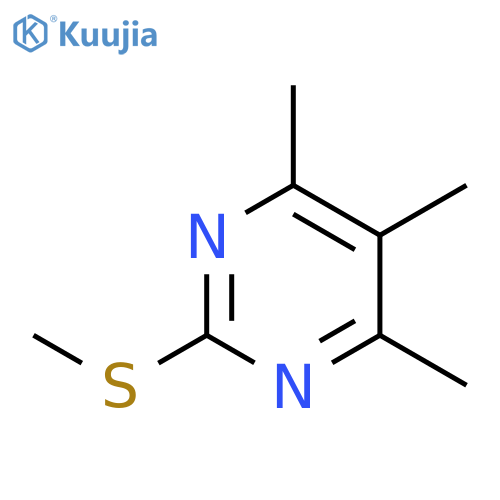 PYRIMIDINE, 4,5,6-TRIMETHYL-2-(METHYLTHIO)- structure