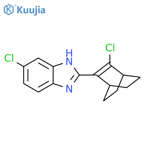 1H-BENZIMIDAZOLE, 5-CHLORO-2-(3-CHLOROBICYCLO[2.2.2]OCT-2-EN-2-YL)- structure
