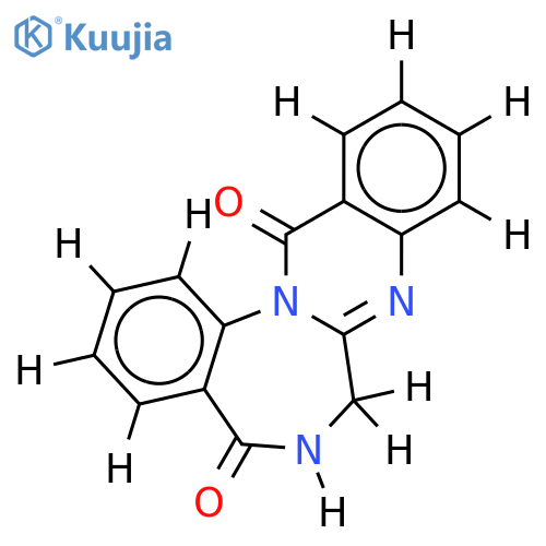 6,7,7-trihydro-quinazolino[3,2-a][1,4]benzodiazepine-5,13-dione structure