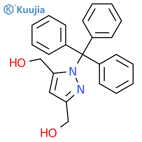 1H-Pyrazole-3,5-dimethanol, 1-(triphenylmethyl)- structure