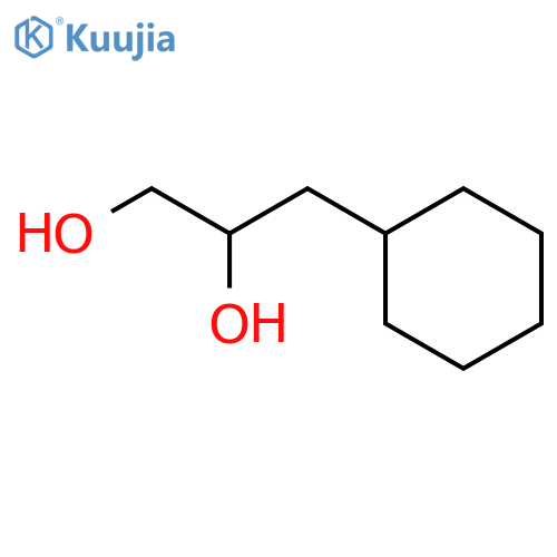 3-cyclohexylpropane-1,2-diol structure